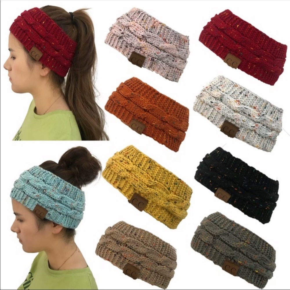 Knit ear warmer head bands in 4 different colors - Picture 2 of 7